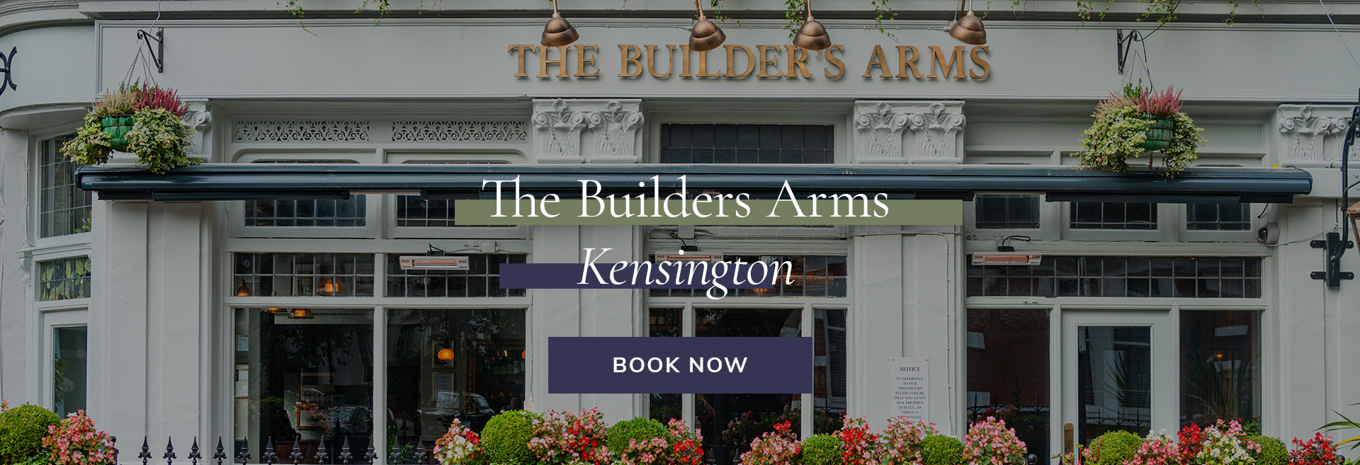 Enjoy a meal at your local pub at The Builder's Arms in London